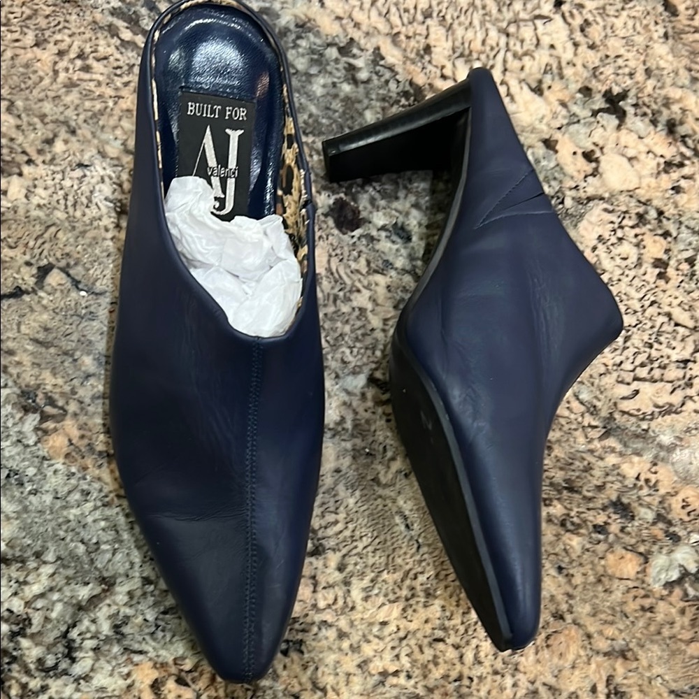 Aj Valenci Navy Blue Heels